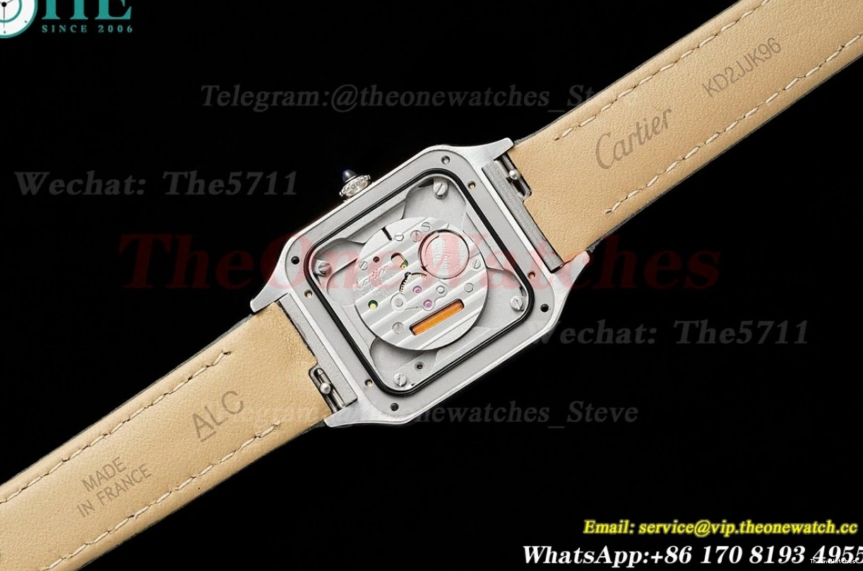 Quartz Grey Dumont Santos SS Dial AF LE Silver 0116